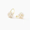 Histoire d'Or Boucles D'oreilles Adon Semi-baroques Or Jaune Perle De Culture