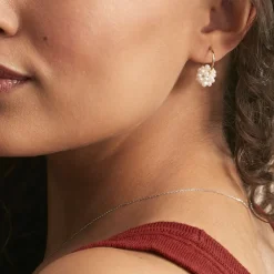 Histoire d'Or Boucles D'oreilles Adon Semi-baroques Or Jaune Perle De Culture