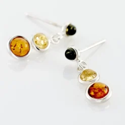 Histoire d'Or Boucles D'oreilles Argent Blanc Rosalie Ambres