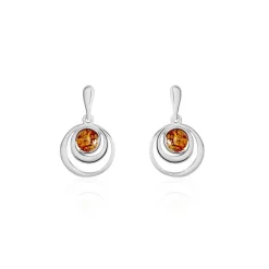 Histoire d'Or Boucles D'oreilles Argent Blanc Alanna Ambres