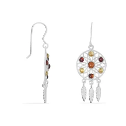Boucles D'oreilles Argent Blanc Lorena Ambre-Histoire d'Or Outlet