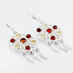 Boucles D'oreilles Argent Blanc Lorena Ambre-Histoire d'Or Outlet