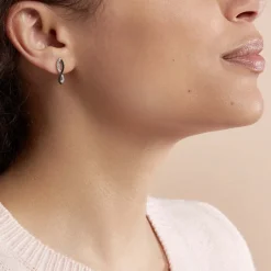 Histoire d'Or Boucles D'oreilles Argent Blanc Prudentia Oxyde De Zirconium