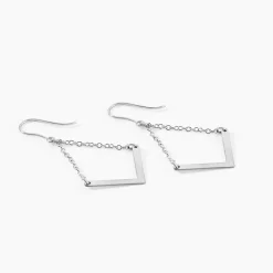 Histoire d'Or Boucles D'oreilles Argent Blanc  Lakia