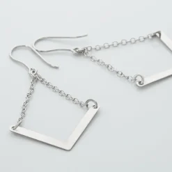 Histoire d'Or Boucles D'oreilles Argent Blanc  Lakia