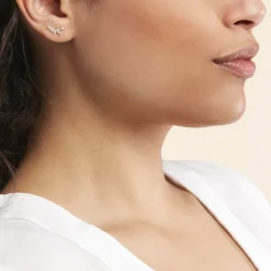 Histoire d'Or Boucles D'oreilles Barrettes Youssa Barrettes 5 Or Jaune Oxydes