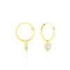 Histoire d'Or Boucles D'oreilles Chayma Or Jaune Oxyde De Zirconium