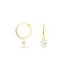 Histoire d'Or Boucles D'oreilles Chayma Or Jaune Oxyde De Zirconium