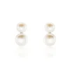 Boucles D'oreilles Clips Argent Blanc Viano Perles Oxydes-Histoire d'Or Clearance