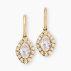 Histoire d'Or Boucles D'oreilles Collection Icone Or Jaune Diamant Synthétique