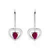 Histoire d'Or Boucles D'oreilles Danilo Or Blanc Rubis