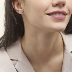 Boucles D'oreilles Dépareillées Lyana Argent Blanc Oxyde De Zirconium-Histoire d'Or Best