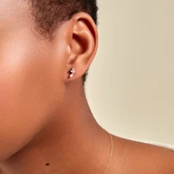 Boucles D'oreilles Dépareillées Jardins D'hiver Plaqué Or Oxyde-Histoire d'Or Clearance