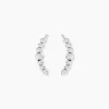 Histoire d'Or Boucles D'oreilles Grimpantes Argent Flamell