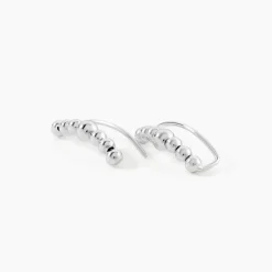 Histoire d'Or Boucles D'oreilles Grimpantes Argent Flamell