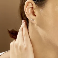 Boucles D'oreilles Grimpantes Hanae Plaqué Or Jaune-Histoire d'Or Hot