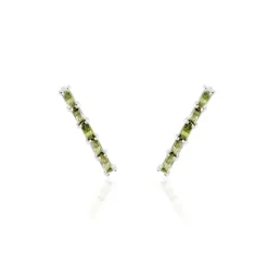Histoire d'Or Boucles D'oreilles Grimpantes Alexander Argent Blanc Oxyde