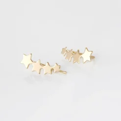 Boucles D'oreilles Grimpantes Plaqué Or Nayeli-Histoire d'Or Sale