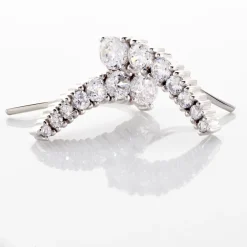 Boucles D'oreilles Grimpantes Aldrick Argent Blanc Oxyde De Zirconium-Histoire d'Or Outlet