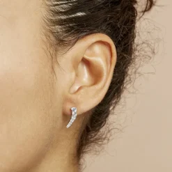 Boucles D'oreilles Grimpantes Aldrick Argent Blanc Oxyde De Zirconium-Histoire d'Or Outlet