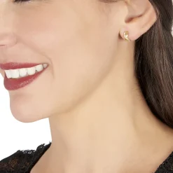 Boucles D'oreilles Izefia Rondes Or Jaune Oxyde De Zirconium-Histoire d'Or Best