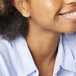 Boucles D'oreilles Izefia Rondes Or Jaune Oxyde De Zirconium-Histoire d'Or Best