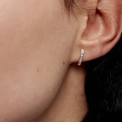 Histoire d'Or Boucles D'oreilles Jacoba Rondes Or Jaune Oxyde De Zirconium