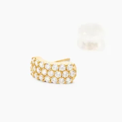 Histoire d'Or Boucles D'oreilles Jacquelene Rondes Or Jaune Oxyde De Zirconium