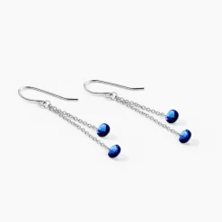 Histoire d'Or Boucles D'oreilles Lidiwine Argent Blanc Oxyde