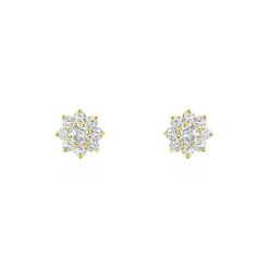 Histoire d'Or Boucles D'oreilles Or Jaune Eleanor Oxydes
