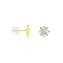 Histoire d'Or Boucles D'oreilles Or Jaune Eleanor Oxydes