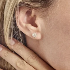 Histoire d'Or Boucles D'oreilles Or Jaune Eleanor Oxydes