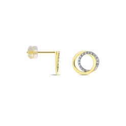 Histoire d'Or Boucles D'oreilles Or Jaune Tresha Diamants
