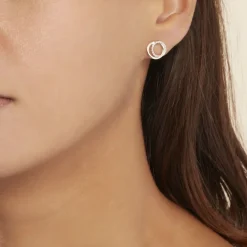 Histoire d'Or Boucles D'oreilles Or Jaune Tresha Diamants