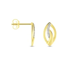 Boucles D'oreilles Or Jaune Sven Diamant-Histoire d'Or
