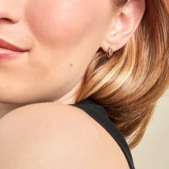 Boucles D'oreilles Or Jaune Sven Diamant-Histoire d'Or