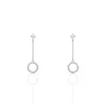 Boucles D'oreilles Pendantes Lim Or Blanc Oxyde De Zirconium-Histoire d'Or Best