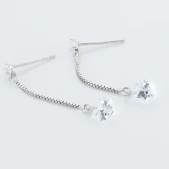 Histoire d'Or Boucles D'oreilles Pendantes Regane De Zirconium