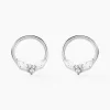 Histoire d'Or Boucles D'oreilles Pendantes Catiane Argent Blanc Oxyde De Zirconium
