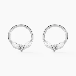 Histoire d'Or Boucles D'oreilles Pendantes Catiane Argent Blanc Oxyde De Zirconium