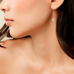 Boucles D'Oreilles Pendantes Suresh Or Jaune Oxyde De Zirconium-Histoire d'Or Hot