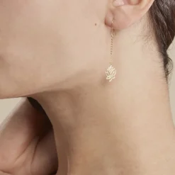 Histoire d'Or Boucles D'oreilles Pendantes Nevia Or Jaune