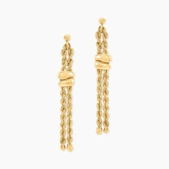 Histoire d'Or Boucles D'Oreilles Pendantes Jerry Or Jaune
