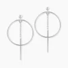 Boucles D'oreilles Pendantes Enissa Argent Blanc-Histoire d'Or