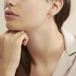 Boucles D'oreilles Pendantes Bulle Argent Blanc-Histoire d'Or Sale