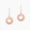 Histoire d'Or Boucles D'oreilles Pendantes Ombelline Argent Rose