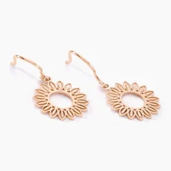 Histoire d'Or Boucles D'oreilles Pendantes Ombelline Argent Rose