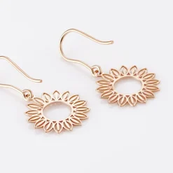 Histoire d'Or Boucles D'oreilles Pendantes Ombelline Argent Rose