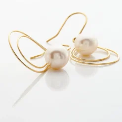 Histoire d'Or Boucles D'oreilles Pendantes Martyna Or Jaune Perle De Culture