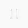 Boucles D'oreilles Pendantes Goutte Or Blanc Oxyde De Zirconium-Histoire d'Or Hot
